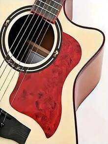 1pc Folk Classical Acoustic Guitar Pickguard, Suitable For 40-41 Inch Guitar Pickguard Strumming Protection Sticker, Guitar Face Anti-Scratch, Great Holiday Musical Instrument Gift - Multicolor - View 9