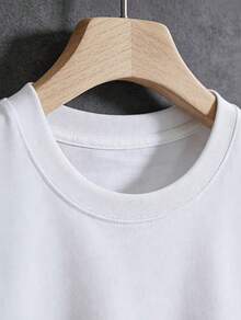 Stitch Lilo & Stitch Disney Men's 100% Cotton T Shirts Dual Side Print Balloon Flower Stacked Letter EST 2002 Casual Short Sleeve Crew Neck Daily Wear - 白色 - 查看 4
