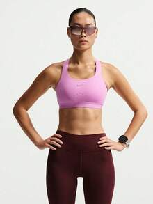 Nike 女款 AS W NK SWIFT HS 運動內衣 BRA-HHM5221-503 - 粉色 - 查看 1