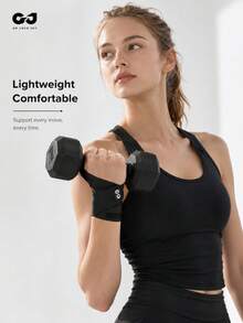 GOLOVEJOY 1pc Adjustable Wrist Support Wrap, Breathable Lightweight Thumb Hole Wristband For Golf, Fitness, Tennis & Daily Use - Multicolor - View 8