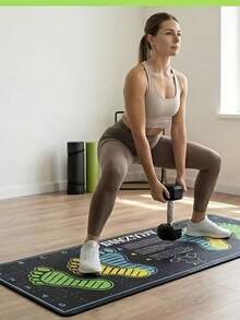Non-Slip Wear-Resistant Squat Training Mat, Heavy Duty Fitness Mat, Suitable For Beginners, Ergonomic Portable Yoga Mat, Fitness Squat Guide, Mat, Leg And Abdominal Training Mat, Weight Loss Mat, Pilates, Yoga Mat, Fitness Squat Guide Mat - Multicolor - View 6