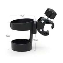 1pc Universal Stroller Cup Holder Anti-Drop Baby Bottle Holder Rotatable Children Stroller Cup Holder Accessory - Multicolor - View 3