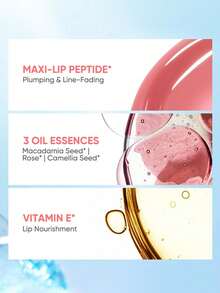 JUDYDOLL GUMMY PLUMP PEPTIDE LIP OIL, Minyak Bibir Ringan dan Alami yang Mencerahkan, Esensial untuk Tampilan Tanpa Riasan, Rahasia Kencan Malam, Efek Cermin yang Mengisi Bibir, Melembapkan Tahan Lama dan Tidak Pudar - #06BURGUNDY - View 6