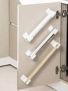 Wall-Mounted Portable Trash Bag Storage Rack, Adjustable Kitchen Cabinet Door Hanging Organizer Accessory, Home Sorting And Organizing, Practical Small Item For Kitchen And Bathroom Renovation - One Size - View 9