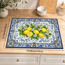 1 buah Alas Pengeringan Tanah Diatom Bermotif Lemon, Alas Penyerap Tahan Panas Anti Selip, Cocok untuk Meja Dapur, Mesin Kopi, Peralatan Makan, Dekorasi Pesta Kafe Rumah, Bar, Alas Meja, Hadiah - MultiWarna - View 14