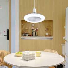 Ceiling Fan With Smart LED Light And Remote Control, Fan With Adjustable Light And 3 Colors For Bedroom And Living Room, - US A Type Plug(110-127V) - View 10