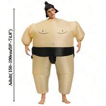 Inflatable Sumo Wrestling Suits, Sumo Costume Adult, Blow Up Sumo Costume, Inflatable Halloween Costumes, Inflatable Sumo Costume Adult - Khaki - View 2