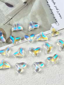 12顆 14x12mm 玻璃粗魚尾珠 DIY 手工手鍊項鍊耳環材料配件 - 琉璃胖魚尾 - 查看 5