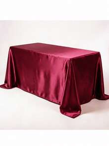1 Pack Satin Tablecloth, 57x108 Inches, Multicolor Rectangular Tablecloth, Silky Fabric, Suitable For Rectangular Dining Table Party, Holiday Dinner, Wedding Banquet Decoration (Multiple Sizes Available) - Multicolor - View 43