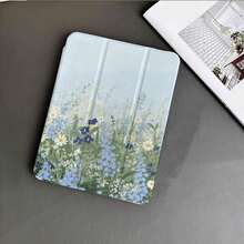 清新藍色雛菊印花平板保護殼，附筆槽，適用於 iPad 11 (A16 2025)，自動睡眠/喚醒功能，兼容小米 5/5PRO/6/6PRO/7/7PRO、華為 MatePad、榮耀 Pad - 彩色 - 查看 10
