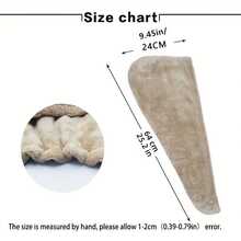 Gorro secacabello microfibra con broche, muy absorbente y secado rápido - Beige*4 - Ver 4