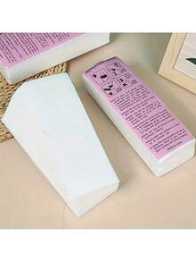 300/200/100/50pcs Non-Woven Fabric Waxing Strips, Beeswax Special Paper, Non-Woven Fabric Waxing Cotton Pads, Beeswax Paper, Waxing Cloth, Wax Paper - White - View 11