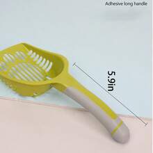 Multicolor Cat Litter Scooper Non-Slip Handle Fast Sift Cat Sand Cleaning Too And Household Pet Cleaning Supplies Cat Litter Scoop Ergonomic Grip Durable Plastic Shovel - View 2