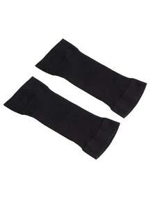 1 Pair Compression Shaping Arm Sleeves, Elastic Thin Knit Knee Pads, Fitness Accessories, Sports Knee Pads - Multicolor - View 4