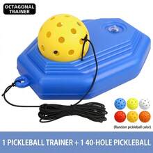 High Elasticity Pickleball Trainer, Outdoor Ball, Suitable For Beginners, Durable Indoor/Outdoor Training Aid, Pickleball Rebounder, Suitable For Individual Training - Multicolor - View 13
