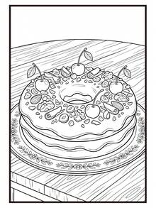 Sweet Nothing: Gambar-Gambar Makanan Penutup yang Lezat, Buku Mewarnai untuk Remaja, Latihan Kreativitas, Relaksasi, Hadiah untuk Pecinta Makanan, Pesta Ulang Tahun, Hadiah Kembali ke Sekolah, A4. - Grafiti yang Indah - View 3