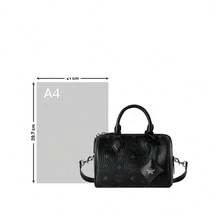 Mcm Ella Senior Visionary Lady Shoulder Strap Handbag - 黑色MWBFAEA03BK001 - 查看 7