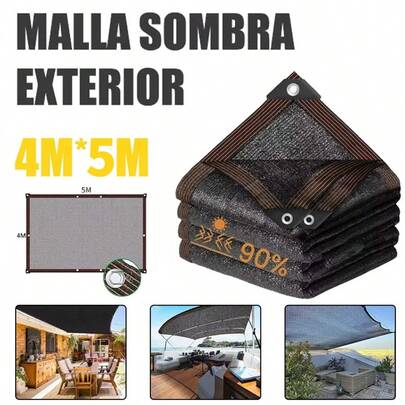 Sunshade Cloth Suitable For Garden Plants, Black Waterproof Sunshade Mesh Fabric With Grommets, Suitable For Outdoor Pavilions, Terraces, Flower Gardens, And Dog Kennels.