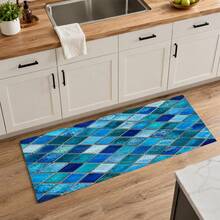 1pc Plaid Pattern Diatomaceous Earth Drying Mat, Non-Slip Heat-Resistant Absorbent Mat, Suitable For Kitchen Countertop, Coffee Machine, Tableware, Home Cafe Bar Party Decor Placemat Gift - Multicolor - View 13