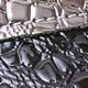 Gunmetal and Black Crocodile Pattern