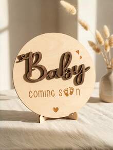 Baby Arrival Announcement - Wooden Double-Sided Pregnancy Sign, Suitable For Hospital, Welcome To The World Newborn, Name And Birth - Multicolor - View 7