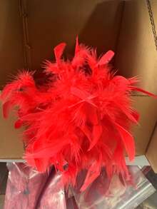 1 Stück modische & elegante handgefertigte Feder Brosche Haarspange, farbenfroher Oversized Blumen Dekor als Accessoire für Frauenkleidung - Federblume - Übersicht 30