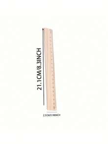 Personalized Laser Engraved Wooden Ruler | Custom Name, Clear Markings | Back To School And Teacher's Day Gift, Suitable For School, Office, Art Projects Elegant Measuring Ruler - Multicolor - View 6