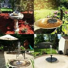 13cm, 16cm, 18cm Solar Fountain Pumps - Ideal For Outdoor Garden Pools, Bird Baths, Small Ponds. 8-Nozzle Floating Model - 16mm - View 11