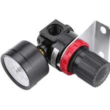 Air Regulator Pressure Gauge 1/4 NPT Thread - Black - View 9