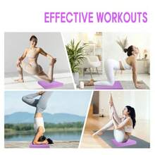 Exercise Balance Pad Balance Foam Mat For Physical Therapy Equipment And Strength Stability Training, Slip Resistant Foam Mat For Yoga, Pilates, Meditation Gardening Knee Pads - Purple - View 6