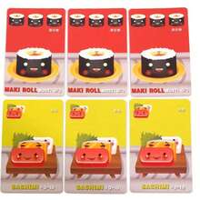 Sushi GO 家庭聚會桌上遊戲卡牌，趣味卡牌遊戲 Sushi GO 派對卡牌遊戲套組，適合團體聚會、桌上遊戲、家庭與朋友娛樂、互動團體遊戲 - 酒紅色 - 查看 3