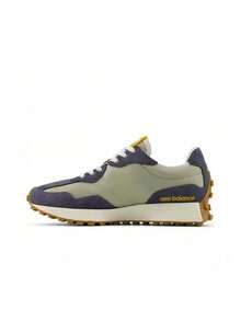 Sepatu Lari Kasual Low-Top Nyaman New Balance NB 327 Nylon untuk Off-Road, Komuter Kota, Unisex, Biru-Hijau - Hijau Tentara - View 10