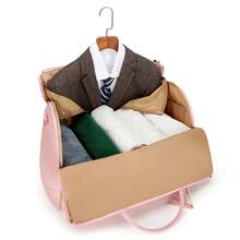 2/3PCS Business Travel 2-In-1 Garment Luggage, Rolling Suitcase With Detachable Carry-On Hand Bag - ALL-black - View 5