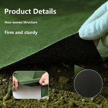 Control Tape With 11 Ground Pegs, Green And Black, Suitable For Greenhouses, Vegetable Gardens, Orchards, Courtyards, And Paths. Breathable And Water-Permeable, It Controls Weeds Beautifully, Is Easy To Lay, And Is Available In Multiple Sizes. - Y-lH - View 3