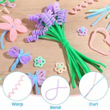 200/450pcs Multi-Color Thick Chenille Stems, Large Capacity Colorful Fuzzy Sticks, 9 Colors, Suitable For DIY Crafts And Art Projects, Plush Stems, Suitable For Valentine's Day, Mother's Day And Easter Decorations - Mixed Colors 50pcs - View 7