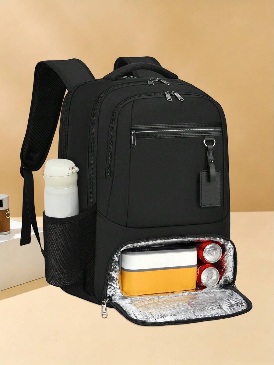17.3 Inch Laptop Backpack With USB Charging Port, Waterproof Travel Backpack, Unisex, Handheld, Airplane Carry-On, Insulated Cooler Bag, Student School Bag, Portable Computer Backpack - Multicolor - View 1