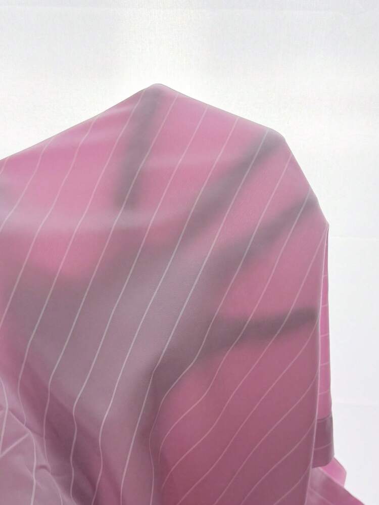 WAIT HIM 男士夏季輕便透氣休閒短版寬鬆條紋短袖襯衫，春夏季適用，適合日常輕便穿著，適合春/夏季穿著或季節性搭配 - 西瓜粉 - 查看 6