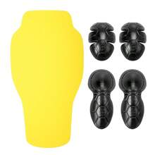 1 pieza Equipo de protección para motociclismo, Rodilleras y coderas para motociclismo todoterreno, Protección de espalda para el jinete, Equipo de protección antideslizante y anticolisión de PU, Esencial para jinetes masculinos y femeninos - A - Ver 2