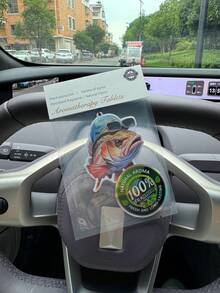 "Don't Duck With Me" Anatra Divertente & Pesce Bass da Pesca Frescante per Auto, Durata 60-90 Giorni, Senza Alcol, Resistente al Calore, Eliminatore di Odori, Aromaterapia da Appendere per Auto Casa Camera da Letto Bagno, Decorazione Auto Umoristica & da Pesca & Segnalibro - Profumo di rosa, iris e cedro - Visualizzare 10