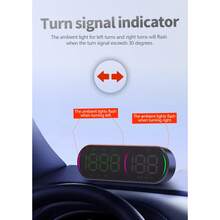 Car G26 HUD Speedometer Display RGB Multi-Color Auto Light Sensing Overspeed Warning Vehicle Electronic Instrument - A - View 4