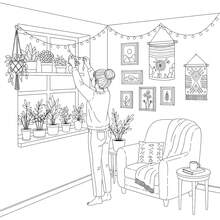 Upgraded Deluxe Edition 24-Page Thick Paper Cozy Homebody Coloring Pages, Cozy Homebody Coloring Book Is The Perfect Ideal Gift For Valentine's Day, Christmas, Halloween, Birthday - 7.9 Inches - View 2