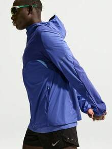 Nike Chaqueta deportiva con capucha de manga larga para hombre - Azul - Ver 5