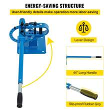 Pipe Bending Machine, Multi-Layer Pipe Bender YP-9 7 Dies 1"-3" Compact Desktop Manual Pipe Bender, Handle Length 44" - 1-3 Inches - View 6