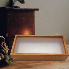 3D Shadow Frames Wooden Double-Sided Deep Box DIY Crafts Memory Box Display Case - A - View 7