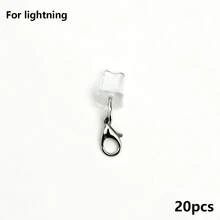 5/10/20pcs Dust Plug + Lobster Clasp, Transparent Silicone Material, Phone, Tablet, Earphone, Kindle Charging Port Dust Plug, Small And Lightweight, DIY Small Accessory Decoration, Compatible With Apple Lightning/Type-C/Android MicroUSB/, Includes All Phone Models Of Android And Other Series/Apple 17/16/15 Series, Protects Charging Port, Waterproof, Moisture-Proof, Dust-Proof, Firm And Not Easy To Fall Off - Multicolor - View 11