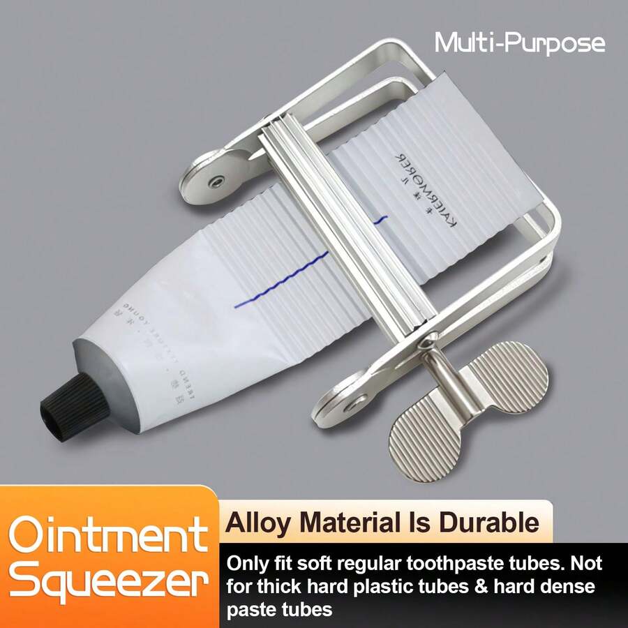 1 pieza Exprimidor de pintura/pasta de dientes, adecuado para exprimir pinturas fluidas y pastas de dientes, este exprimidor de pintura/pasta de dientes ahorra trabajo y puede evitar el desperdicio y ahorrarle dinero (solo el exprimidor, sin otros accesorios incluidos).
