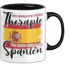 24-Hour Delivery In Mexico. Gift Mug In Spanish - I Don't Need Therapy, I Just Need To Go To Spain - Coffee Mug Gift Idea. Funny Coffee Mugs To Give As Gifts For Birthdays, Christmas, And Easter, As Well As For Everyday Use At Home Or In The Office. 11 Oz / 325 Ml Ceramic Mug. - 4 - 查看 11