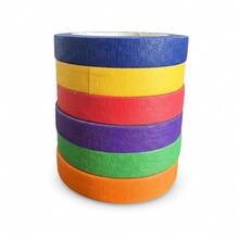 Roll/6-Roll Set Colorful Masking Tape, Removable & Residue-Free, Multi-Purpose Art Tape, Writable Surface, Suitable For Painting, Crafts, School Assignments, Scrapbooking, Decoration - Adhesive Tape - View 10