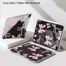 Pink Bow & Pattern Painted Effect Tablet Protective Case With Stand, Compatible With Honor 8/9/10/X8/X8A/X9/X8Pro/X9Pro, MatePad SE 11"/MatePad 11"/11.5", MatePad Pro, Apple 10th/11th Gen 2025 (A16), Galaxy Tab A7/A9 And Other Popular Models - Style 14 - View 8