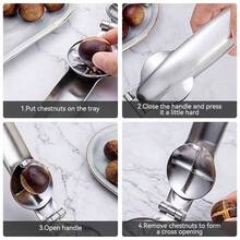 dilidili Chestnut Shell Cracker, Nut Cracker, Chestnut Peeler, Chestnut Shell Opener, Stainless Steel Replacement Part, Suitable For Pliers Tools - View 6